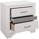 Luster White 3-Drawer Nightstand-3