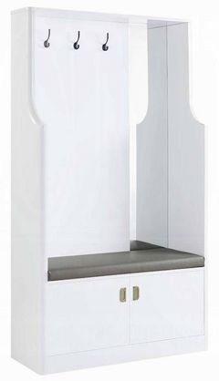 ACME Furniture Buck II White High Gloss Hall Tree