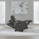 Liberty Furniture Chapman Aline Coal Leather Power Reclining Loveseat with Console-2