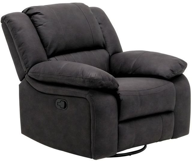 Emerald Home Navaro Black Manual Swivel Gliding Recliner-0