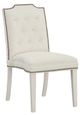 Fairfield® Customizable Entree Dining Empire Short Back Armless Stack Chair with Linen Legs-0