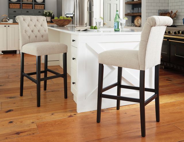 Signature Design by Ashley® Tripton 2-Piece Linen Bar Stool Set-4