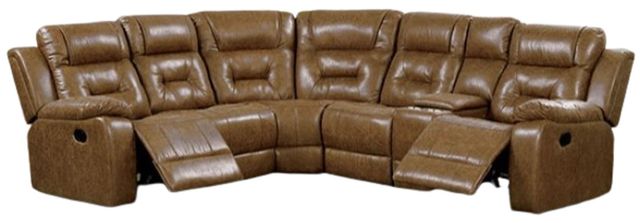 Furniture of America® Ezekius 3-Piece Brown Modular Manual Reclining Sectional-0