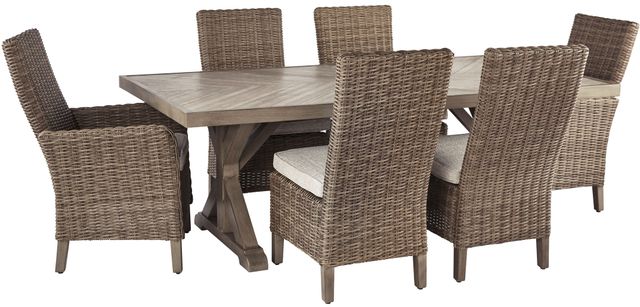 Clearance Signature Design by Ashley® Beachcroft 7-Piece Beige Dining Set-0