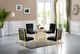 Meridian Furniture Opal Black/Gold Velvet Dining Chair-4