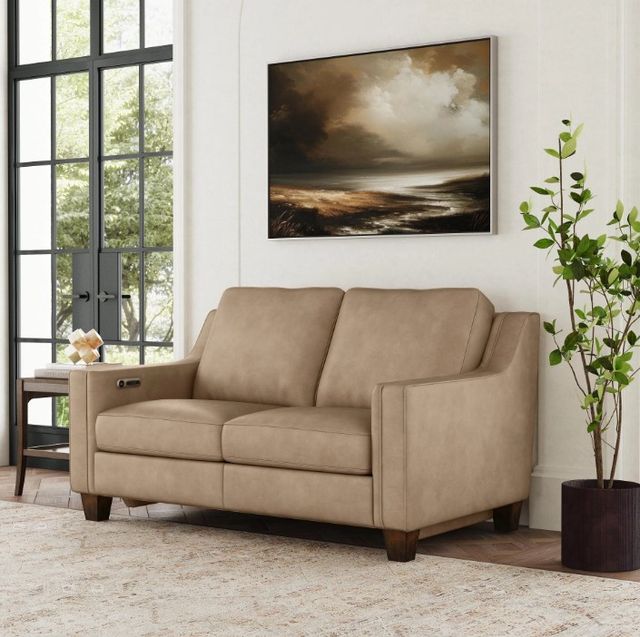 Flexsteel® Customizable Finley Leather Power Reclining Loveseat-2
