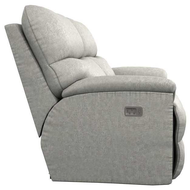 La-Z-Boy® Trouper Dove Power Reclining Loveseat with Headrest-2