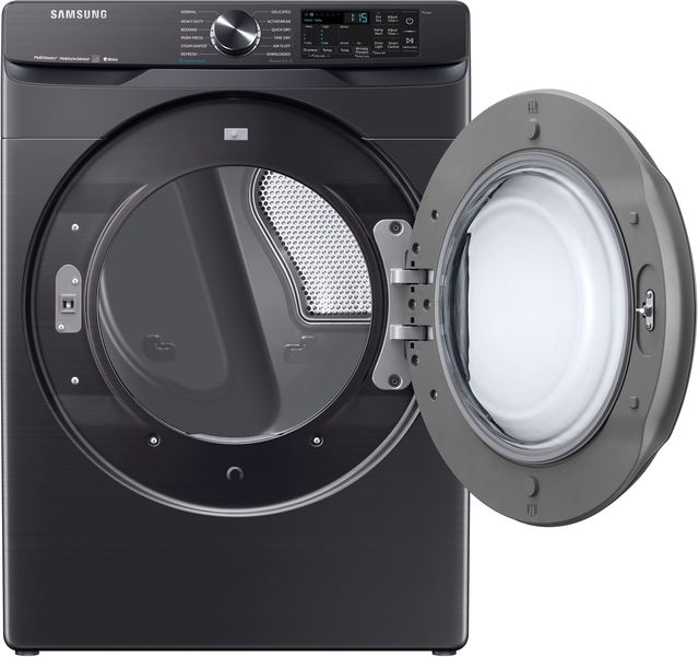 Samsung Fingerprint Resistant Black Stainless Steel Front Load Laundry Pair-1