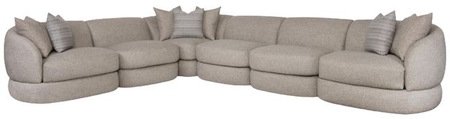 Bernhardt Sylvio Bernhardt Interiors 6-Piece Brown L-Shape Sectional-0