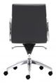 Zuo® Engineer Black Low Back Office Chair-3