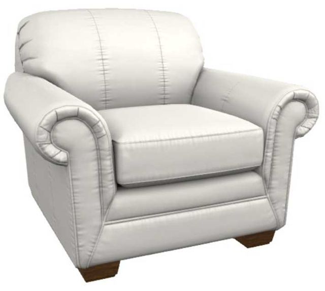La-Z-Boy® Mackenzie Ivory Leather Chair-0