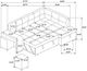 Coaster® Roanne Gray Upholstered Sleeper Sectional Sofa-5