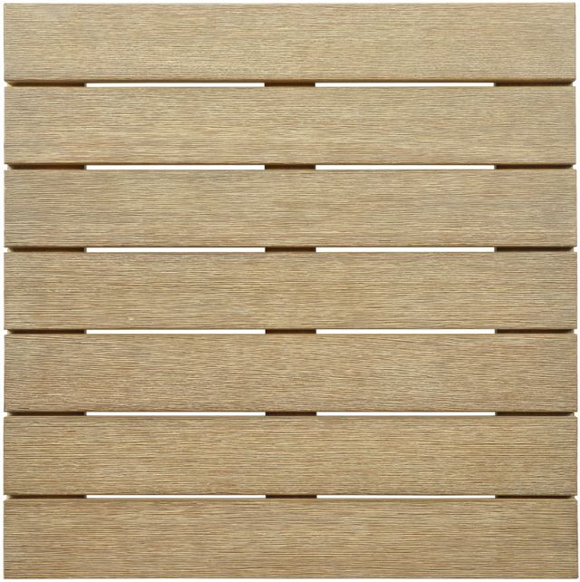 Linon Brinley Brown Eucalyptus Outdoor Side Table-4