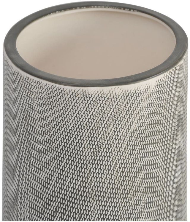Moe's Home Collection Woodgrain Dark Gray 9.5" Planter-1