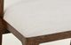 International Furniture Direct Zaphiro Lacquer Brown/White Upholstered Dining Arm Chair-5