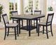 Crown Mark Fulton 5-Piece Black/Light Gray Dining Set-0