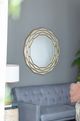 A & B Home Brushed Metallic Gold Wall Mirror-5