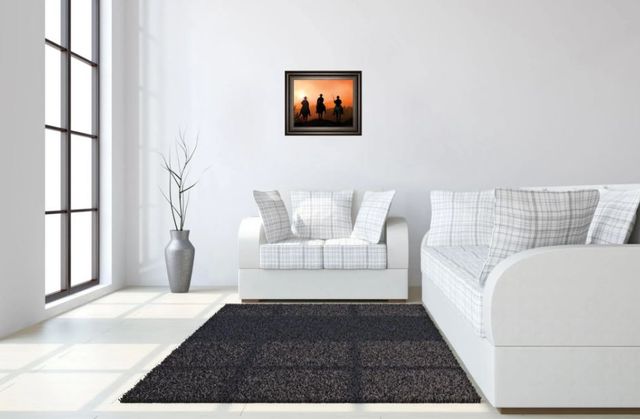 Classy Art Horse Riders by Jtanki Framed Print Wall Art-2