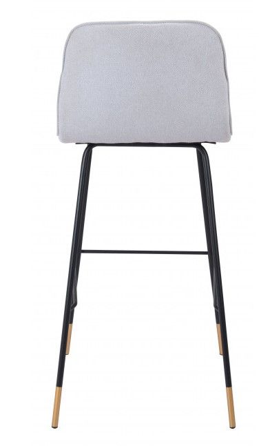 Zuo® Modern Gironde Light Gray Bar Chair-3