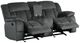 Homelegance® Laurelton Charcoal Double Manual Reclining Glider Loveseat-4