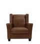 Soft Line 4867 Chestnut All Leather Wing Chair-1