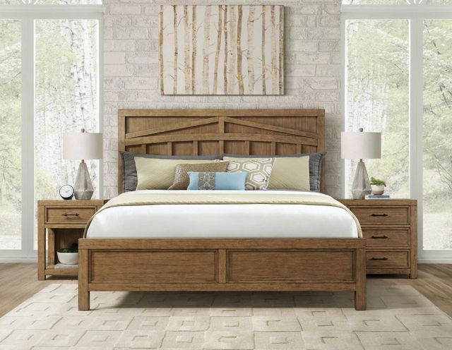 Riverside Furniture Bozeman Toasted Almond King Panel Bed-1