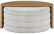 Steve Silver Co. Florence Sand Nesting Cocktail Table with Eggshell Ottoman Set-2