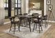 Homelegance® Appert Brown/Dark Gray Swivel Counter Height Chair-1