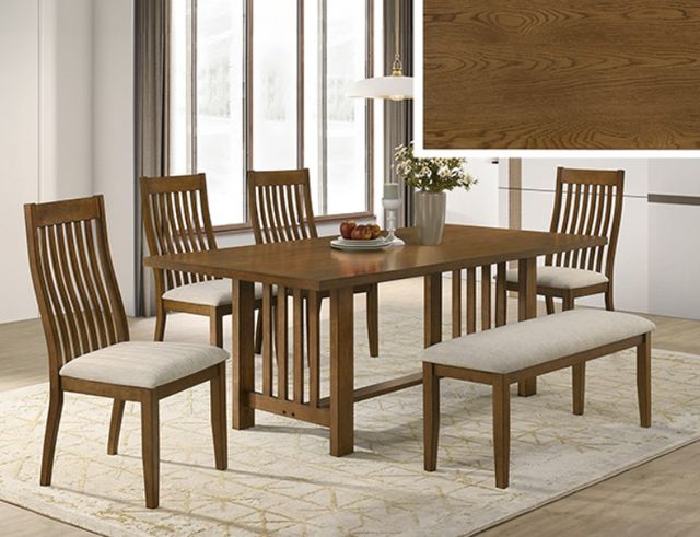 Crown Mark Glendale Brown Dining Table-1