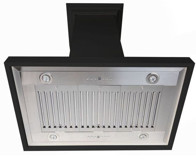ZLINE Designer Series 30" Black Island Mount Range Hood-2