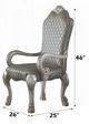 ACME Furniture Dresden 2-Piece Vintage Bone White Arm Chair Set-2