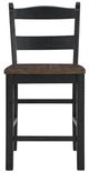 Signature Design by Ashley® Valebeck Black/Brown Bar Stool-1