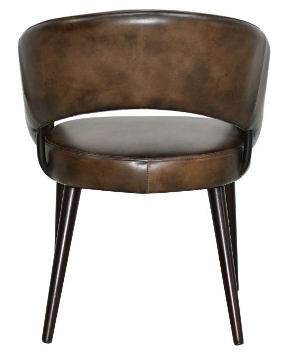 Home Trends & Design Kent Walnut Dining Arm Chair-2