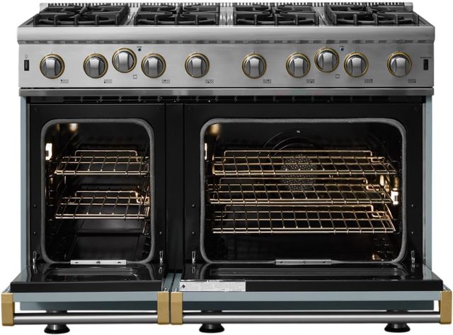 Viking® 5 Series 48" November Sky Pro Style Gas Range-1
