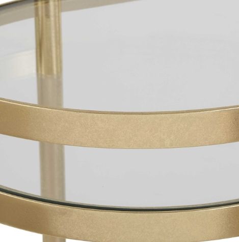 Uttermost® Isabelle Gold Bar Cart-2