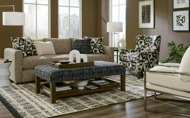 Craftmaster® Customizable CM Modern Cushion Sofa-1