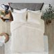 Olliix by Madison Park Arctic Ivory King/California King Fur Down Alternative Comforter Mini Set-4