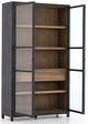 Four Hands Millie Drifted Matte Black/Oak Cabinet-0