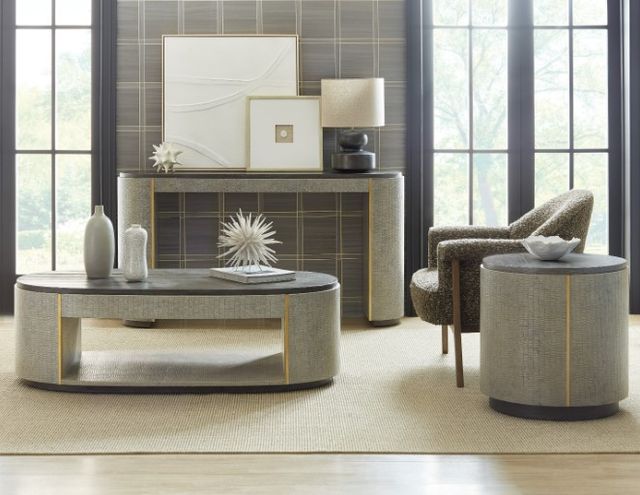 Hooker® Furniture Melange Gray Crocodile Coffee Table-1