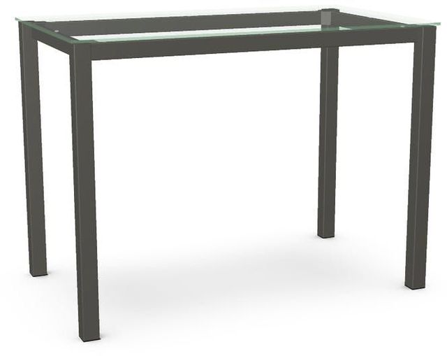 Amisco Customizable Harrison 36" Clear Glass Counter Table-0