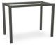 Amisco Customizable Harrison 36" Clear Glass Counter Table-0