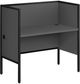 Monarch Specialties Inc. Black/Grey Office Cubicle Desk-0