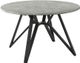 Coaster® Neil Concrete 50" Round Dining Table with Gunmetal Base-0