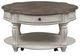 Liberty Furniture Magnolia Weathered Bark Cocktail Table with Antique White Base-2