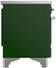 Ilve® Majestic III 40" Emerald Green Pro Style Induction Range with Triple Glass Door and Chrome Trim-4