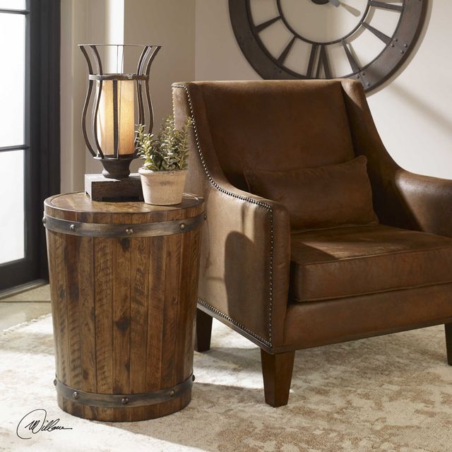 Uttermost® Ceylon Walnut Accent Table-1