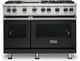 Viking® 5 Series 48" Cast Black Pro Style Liquid Propane Gas Range with 12" Griddle-0