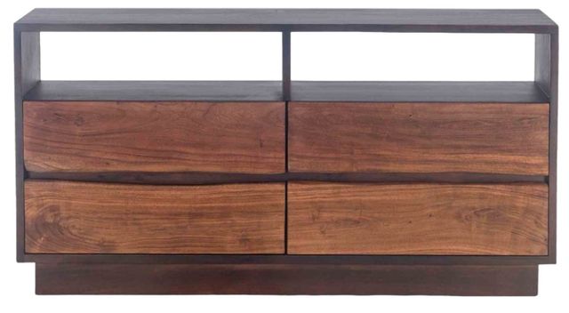 Home Trends & Design San Marino Java Brown/Raw Walnut Dresser-1