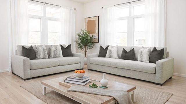 Furniture of America® Romsey Light Gray Sofa-2
