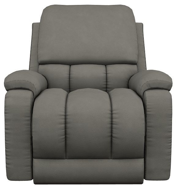 La-Z-Boy® Greyson Blue Gray Leather Power Rocking Recliner with Headrest-1